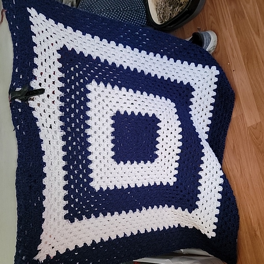 Hand crafted Handmade crochet lap throw